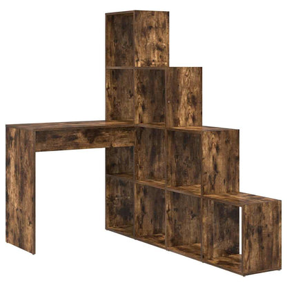 Hoekbureau Gerookt eiken 101,5 x 149,5 x 149,5 cm Bewerkt hout