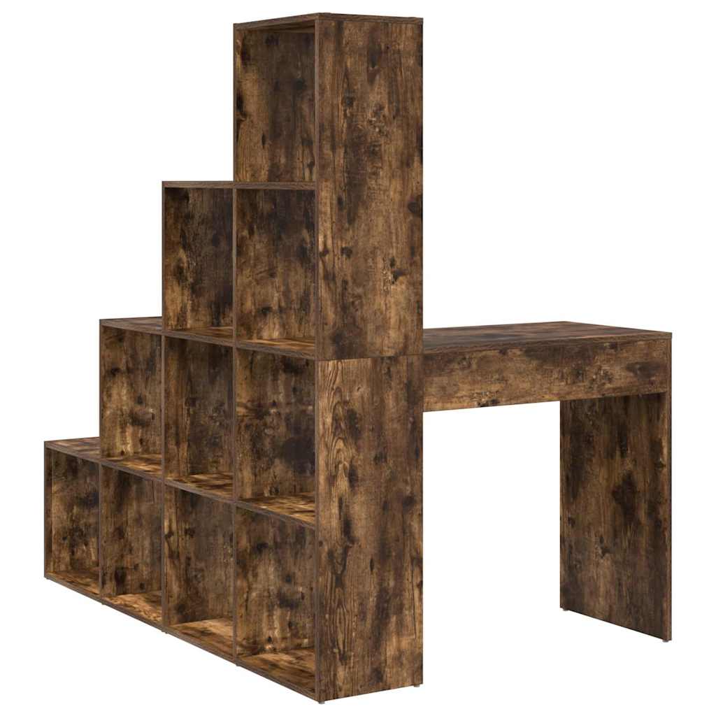 Hoekbureau Gerookt eiken 101,5 x 149,5 x 149,5 cm Bewerkt hout