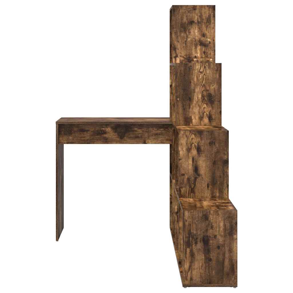 Hoekbureau Gerookt eiken 101,5 x 149,5 x 149,5 cm Bewerkt hout