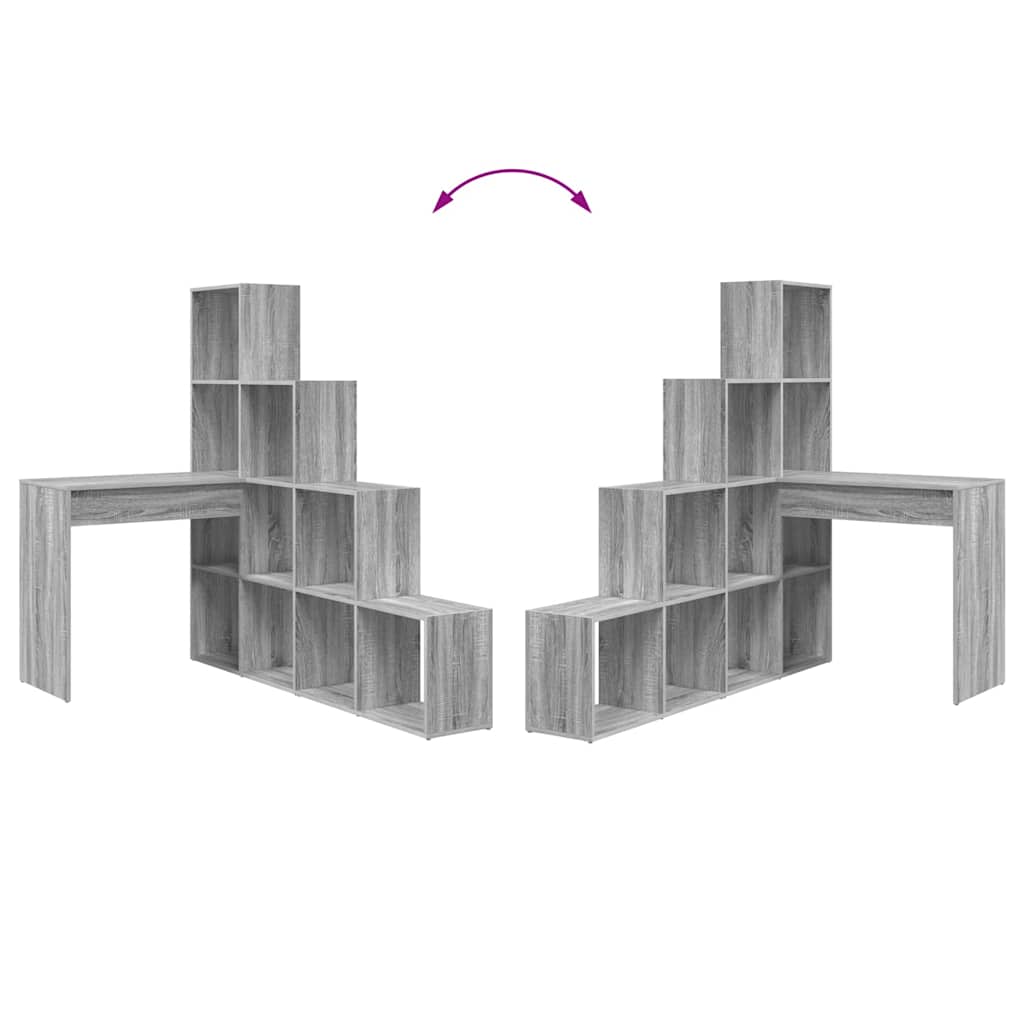 Hoekbureau Grijs Sonoma 101,5 x 149,5 x 149,5 cm Bewerkt hout