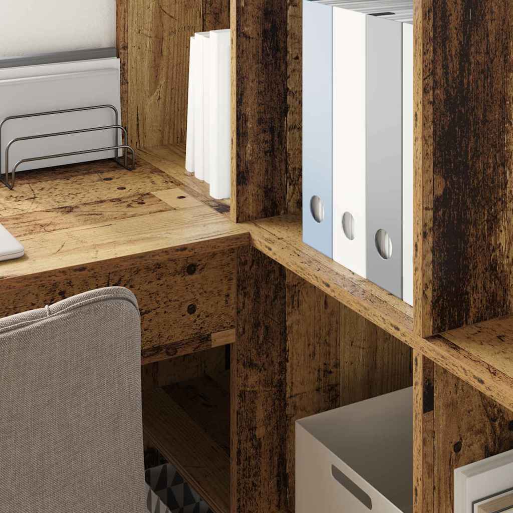 Hoekbureau Oud Hout 101,5 x 149,5 x 149,5 cm Bewerkt hout