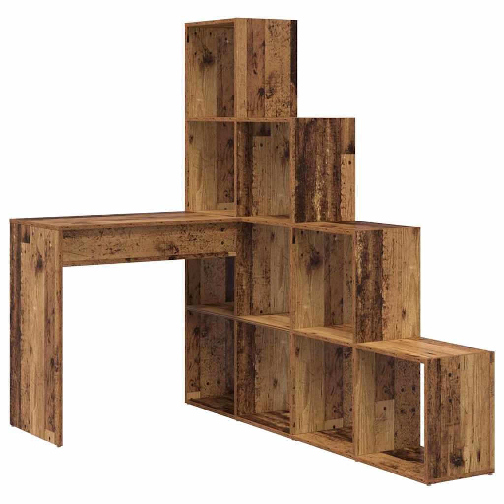 Hoekbureau Oud Hout 101,5 x 149,5 x 149,5 cm Bewerkt hout