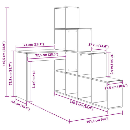 Hoekbureau Artisan Eiken 101,5 x 149,5 x 149,5 cm Bewerkt hout