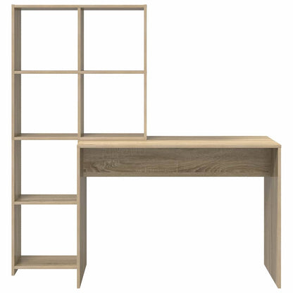 Bureau met plank Sonoma Eiken 138,5 x 55 x 143 cm Bewerkt hout