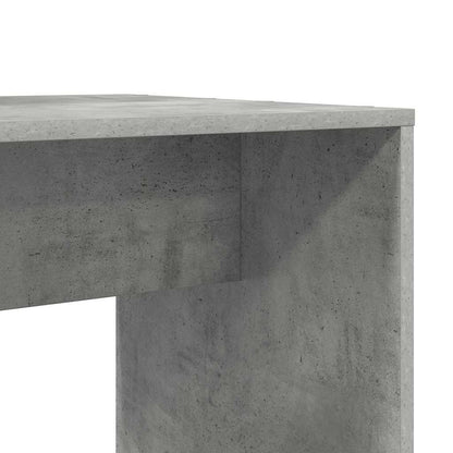 Bureau met plank Beton Grijs 138,5 x 55 x 143 cm Bewerkt hout