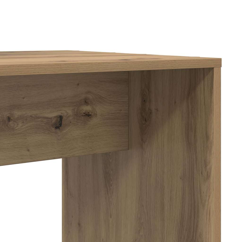 Bureau met plank Artisan Eiken 138,5 x 55 x 143 cm Bewerkt hout