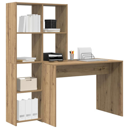 Bureau met plank Artisan Eiken 138,5 x 55 x 143 cm Bewerkt hout