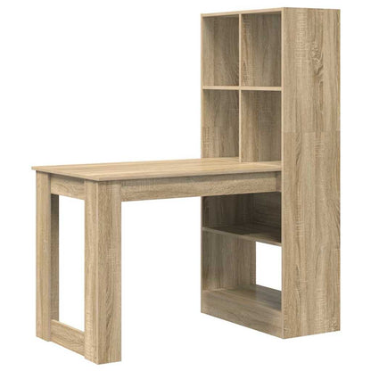 Bureau met plank Sonoma Eiken 122 x 67 x 145 cm Bewerkt hout