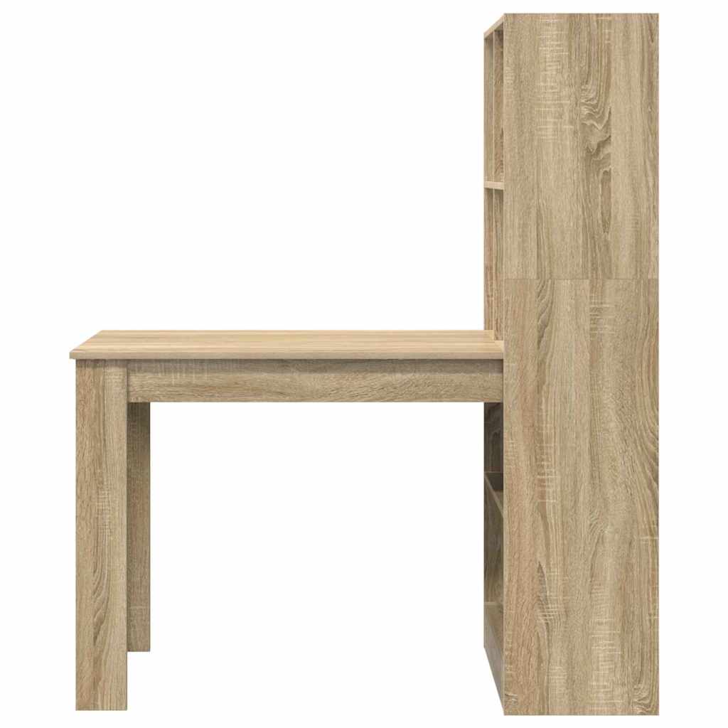 Bureau met plank Sonoma Eiken 122 x 67 x 145 cm Bewerkt hout