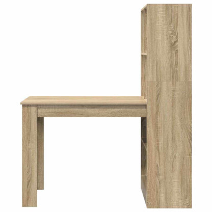 Bureau met plank Sonoma Eiken 122 x 67 x 145 cm Bewerkt hout
