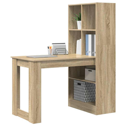 Bureau met plank Sonoma Eiken 122 x 67 x 145 cm Bewerkt hout