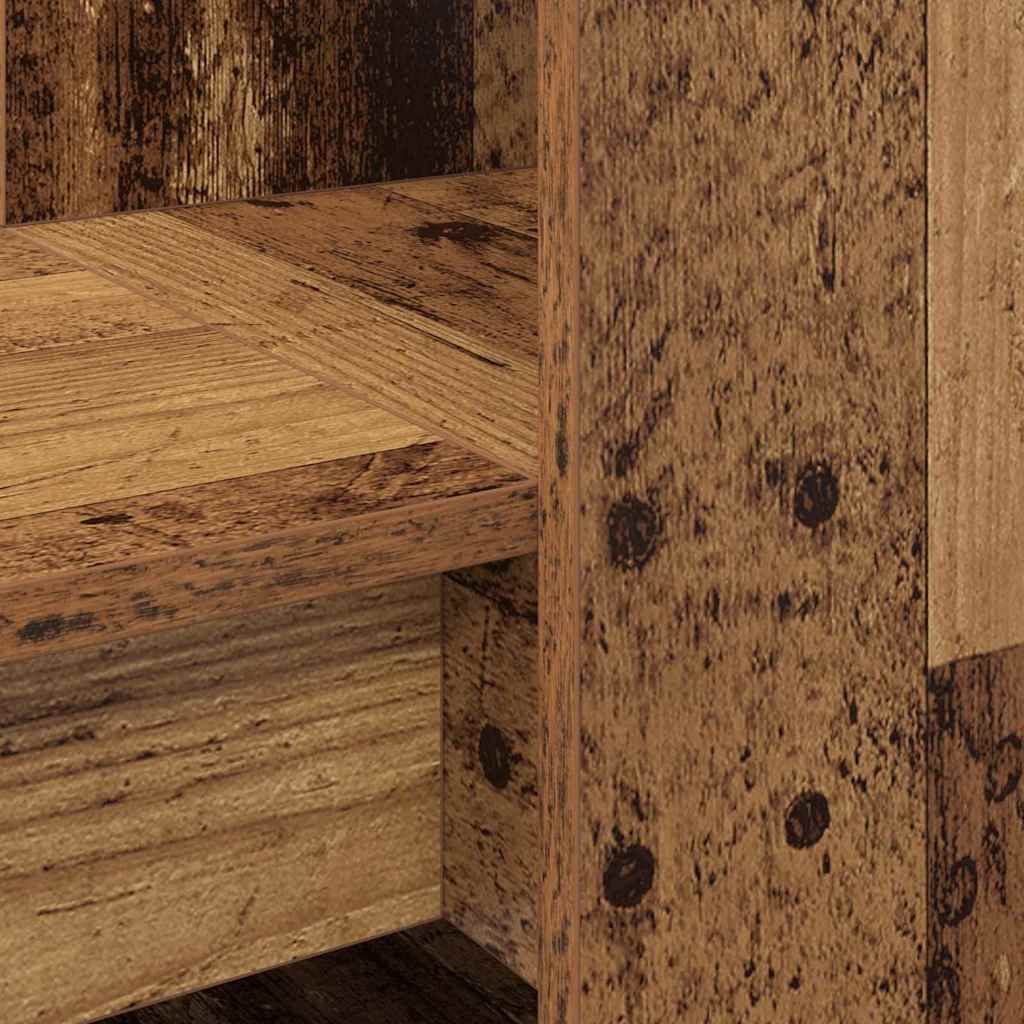 Bureau met plank Oud Hout 122 x 67 x 145 cm Bewerkt hout