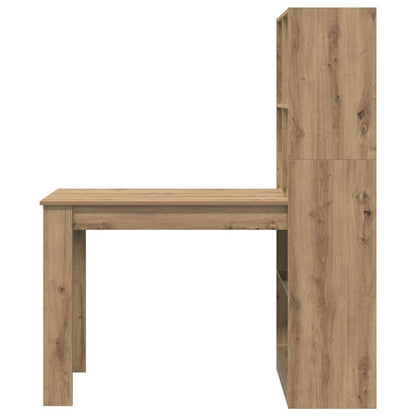 Bureau met plank Artisan Eiken 122 x 67 x 145 cm Bewerkt hout