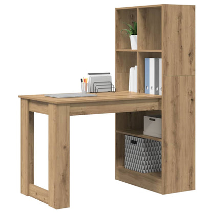 Bureau met plank Artisan Eiken 122 x 67 x 145 cm Bewerkt hout