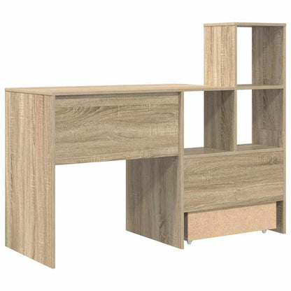 Bureau met lade Sonoma Eiken 131,5 x 50 x 106,5 cm Bewerkt hout