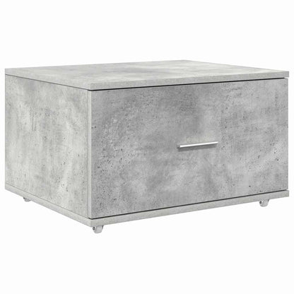 Bureau met lade Beton Grijs 131,5 x 50 x 106,5 cm Bewerkt hout