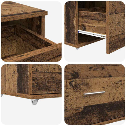 Bureau met lade Oud Hout 131,5 x 50 x 106,5 cm Bewerkt hout