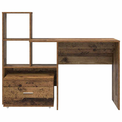 Bureau met lade Oud Hout 131,5 x 50 x 106,5 cm Bewerkt hout
