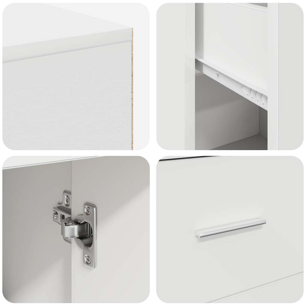 Hoekbureau met lade Wit 102 x 88 x 75 cm