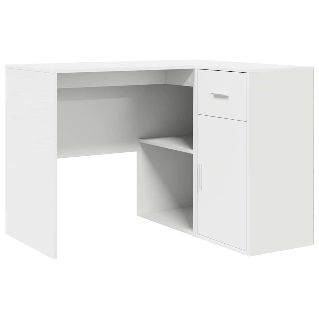 Hoekbureau met lade Wit 102 x 88 x 75 cm