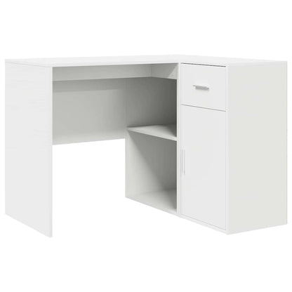 Hoekbureau met lade Wit 102 x 88 x 75 cm