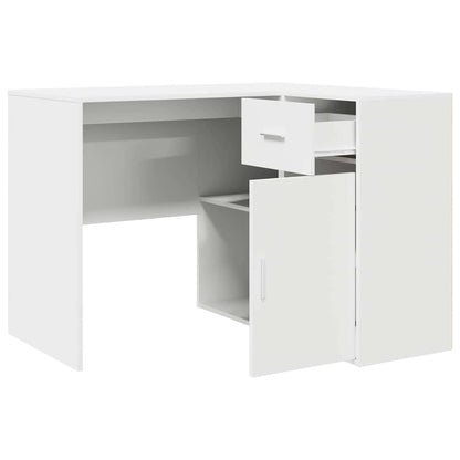 Hoekbureau met lade Wit 102 x 88 x 75 cm