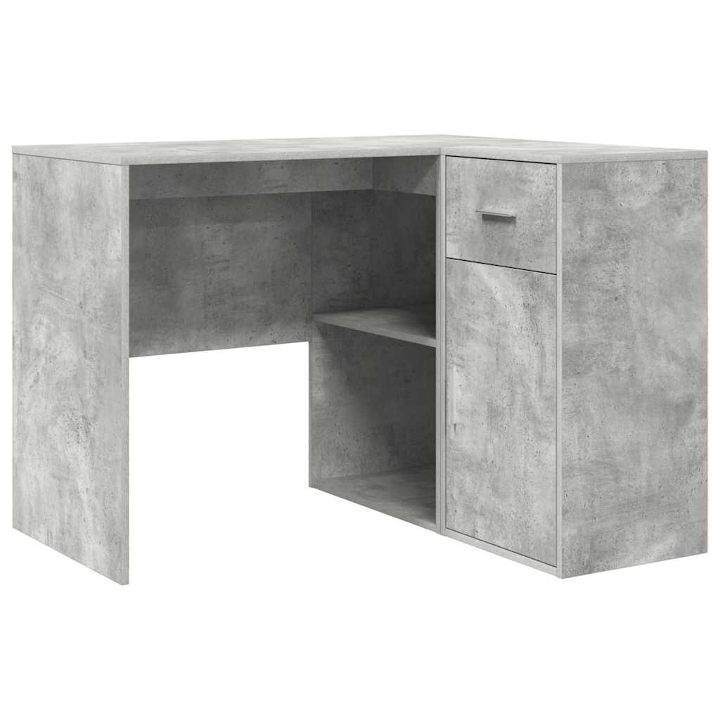 Hoekbureau met lade Beton Grijs 102 x 88 x 75 cm