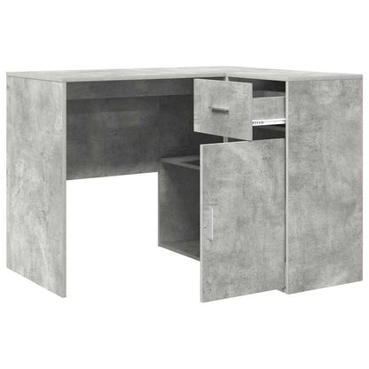 Hoekbureau met lade Beton Grijs 102 x 88 x 75 cm