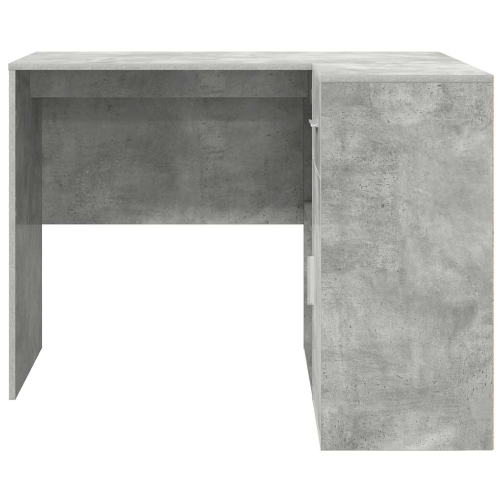 Hoekbureau met lade Beton Grijs 102 x 88 x 75 cm