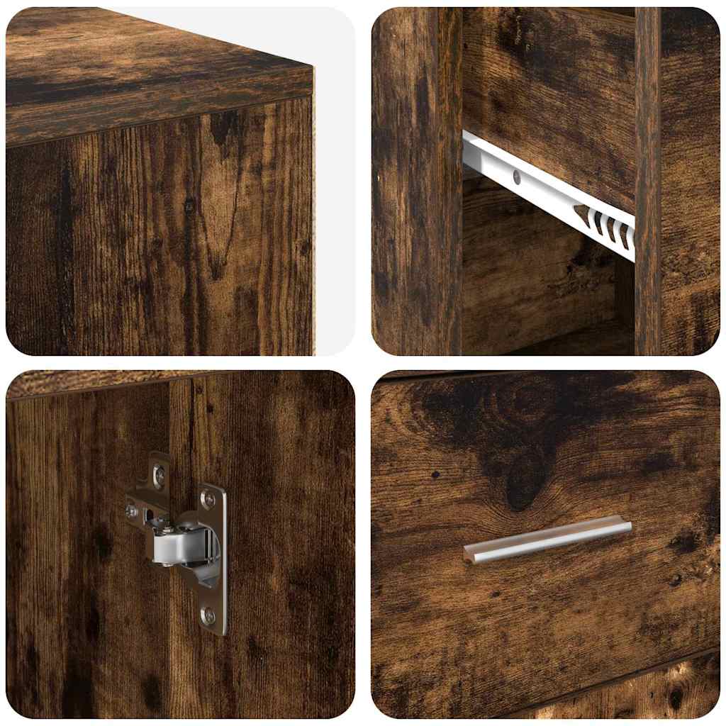 Hoekbureau met lade Gerookt eiken 102 x 88 x 75 cm