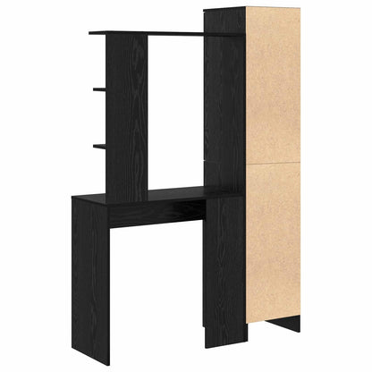 Bureau 2 pcs Zwart Eiken