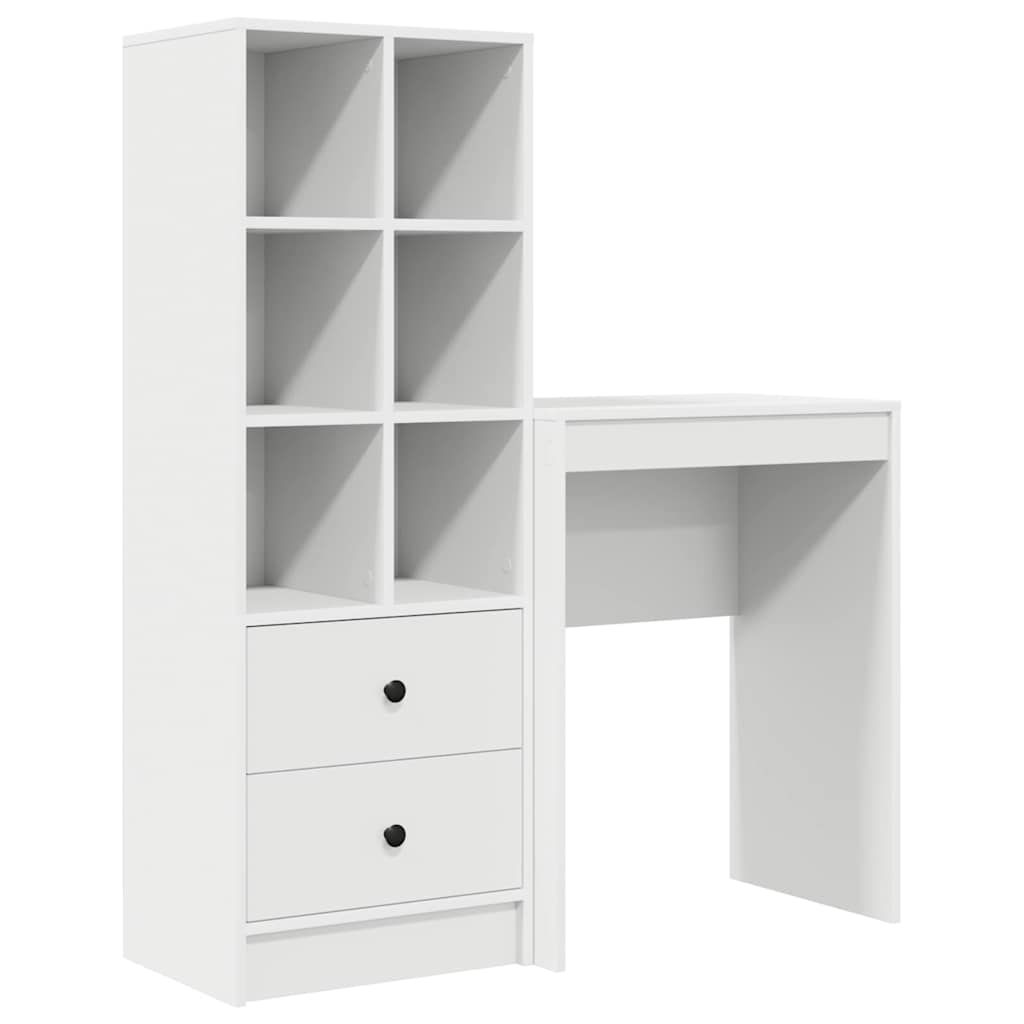 Bureau met lade 2 pcs Wit
