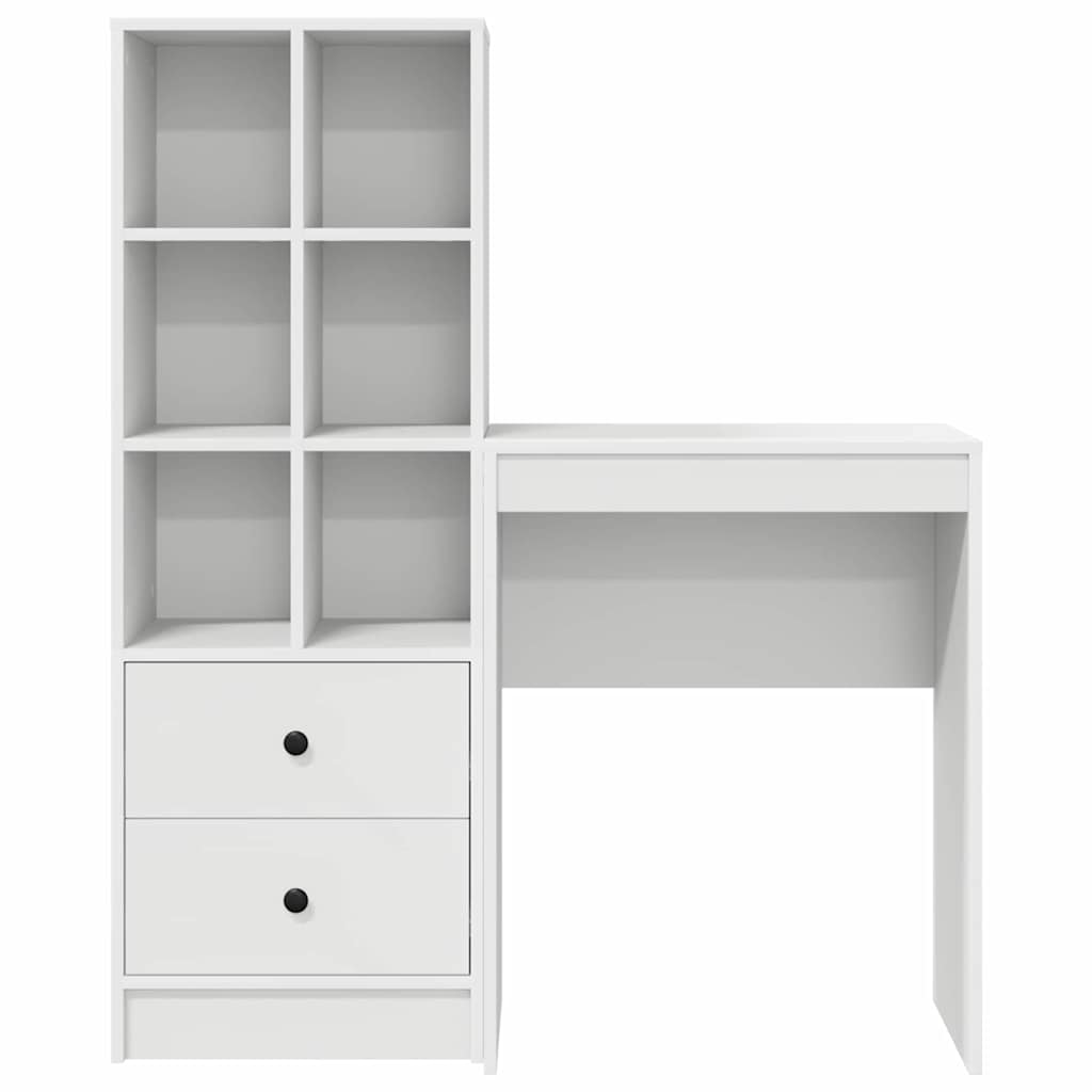 Bureau met lade 2 pcs Wit