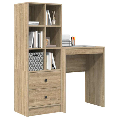 Bureau met lade 2 pcs Sonoma Eiken