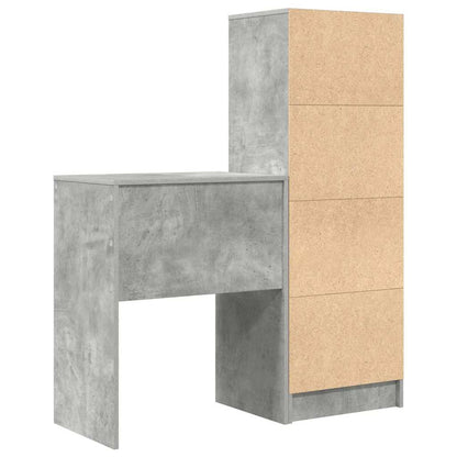 Bureau met lade 2 pcs Beton Grijs