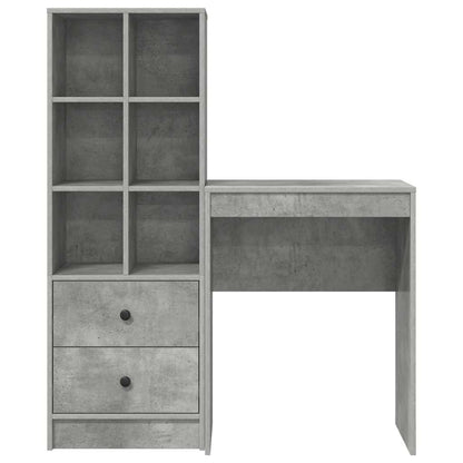 Bureau met lade 2 pcs Beton Grijs