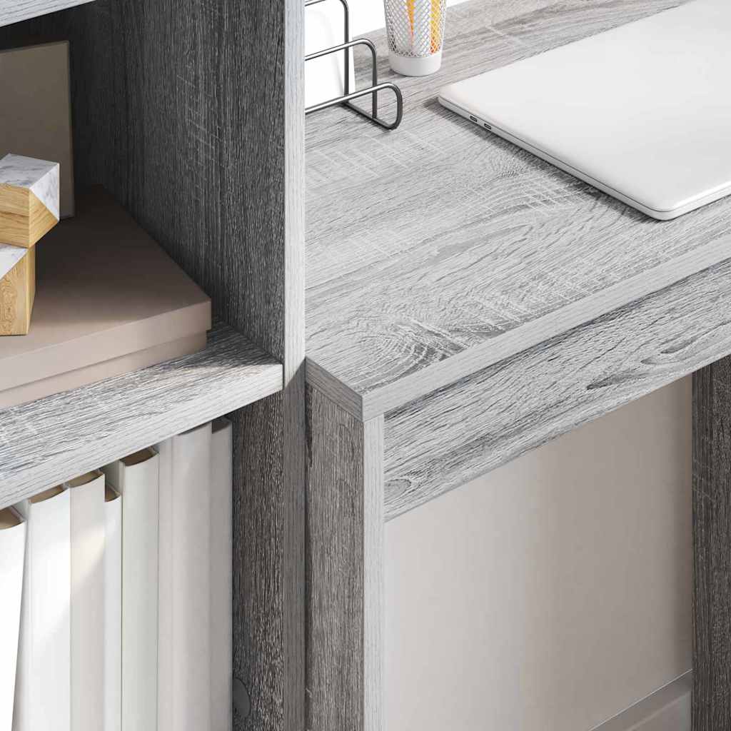 Bureau met lade 2 pcs Grijs Sonoma