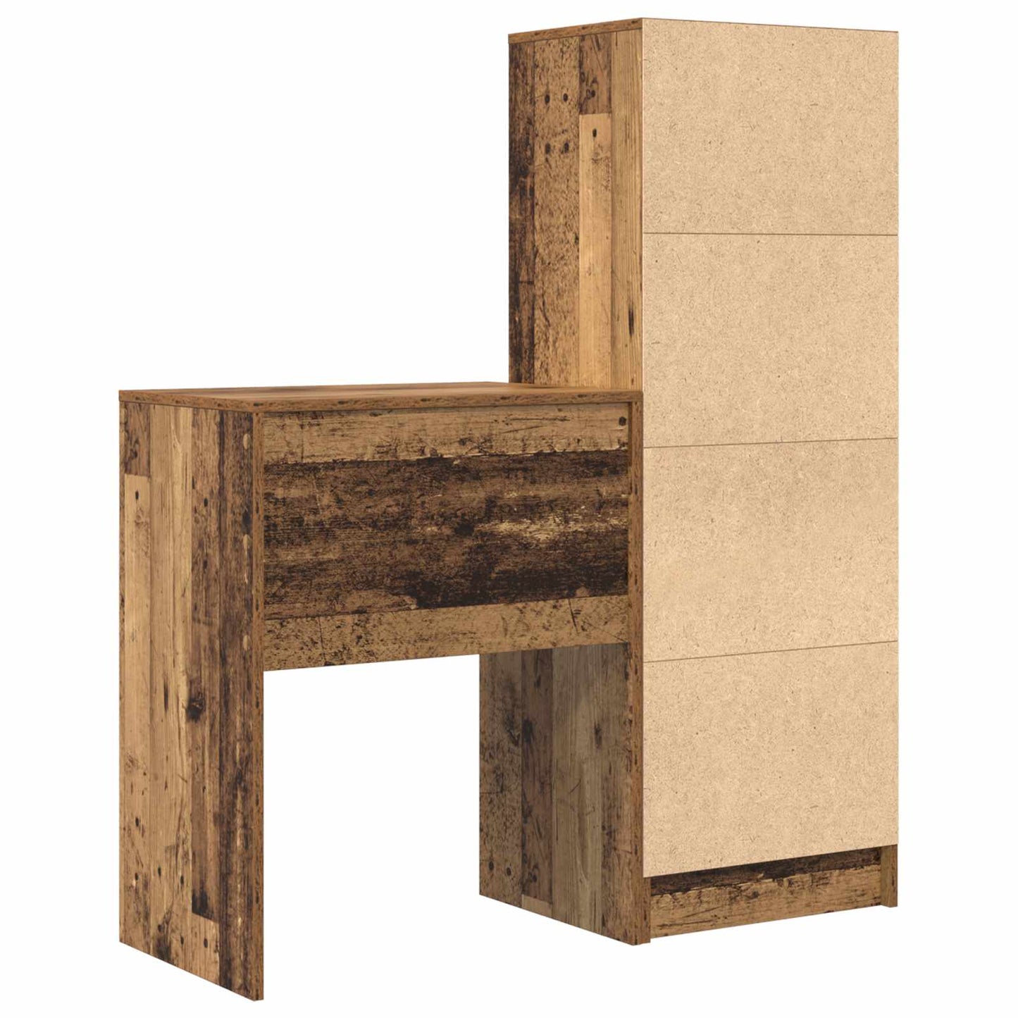 Bureau met lade 2 pcs Oudhout