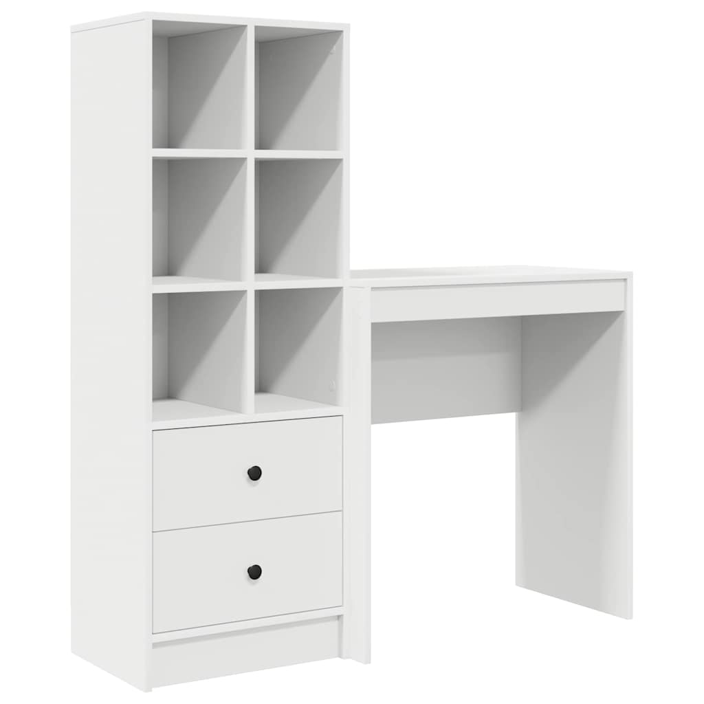 Bureau met lade 2 pcs Wit