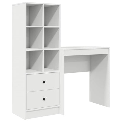 Bureau met lade 2 pcs Wit