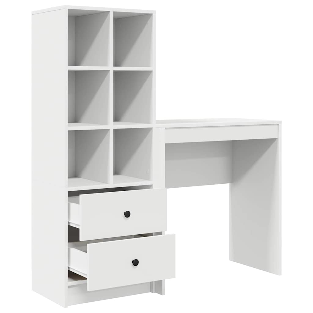 Bureau met lade 2 pcs Wit