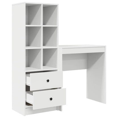 Bureau met lade 2 pcs Wit