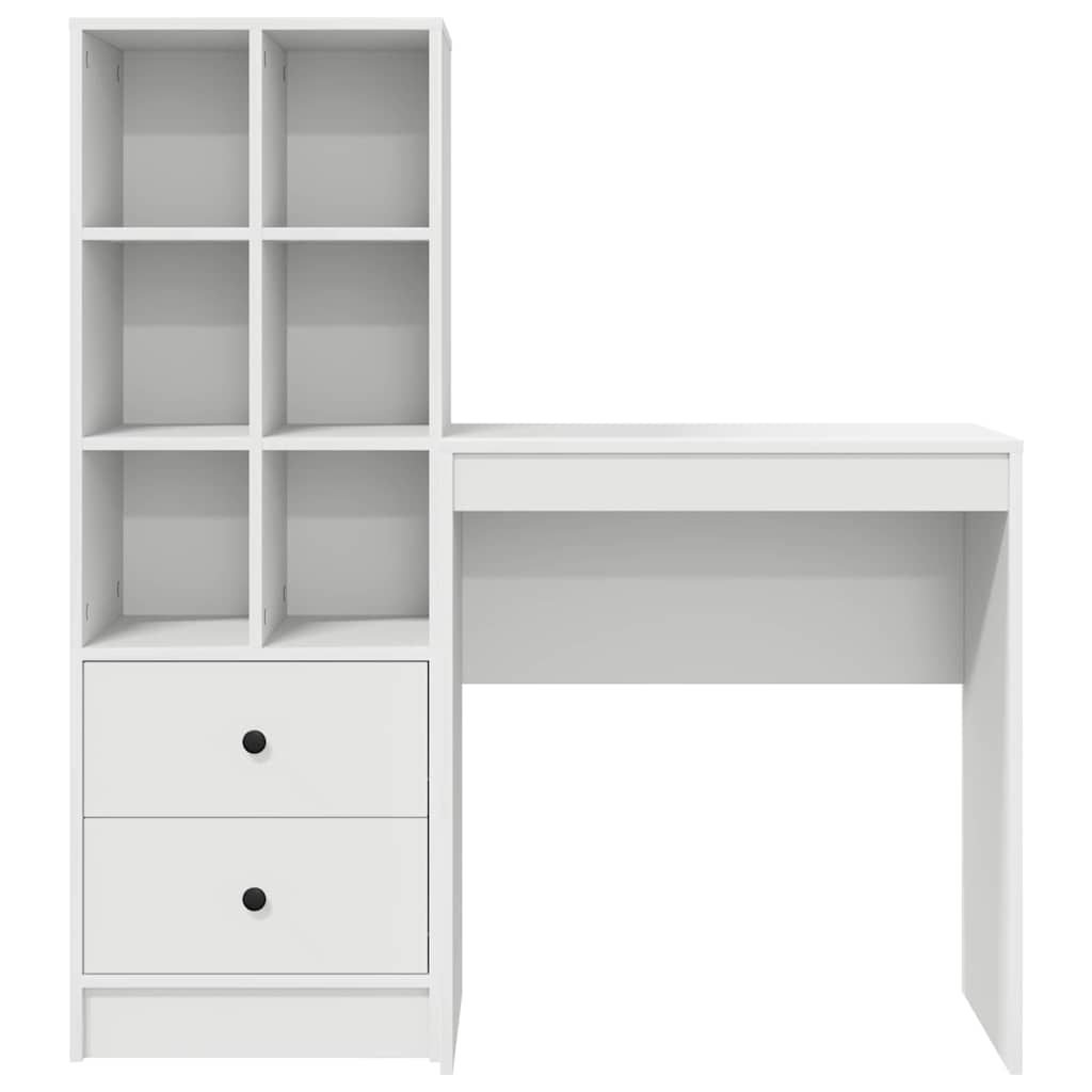 Bureau met lade 2 pcs Wit
