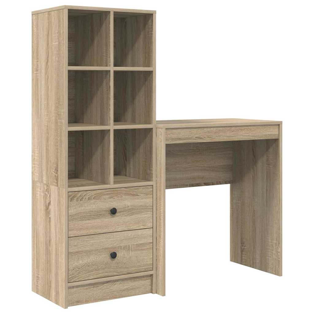 Bureau met lade 2 pcs Sonoma Eiken