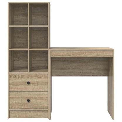Bureau met lade 2 pcs Sonoma Eiken