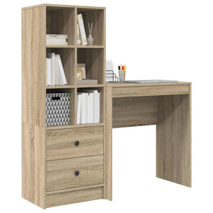 Bureau met lade 2 pcs Sonoma Eiken