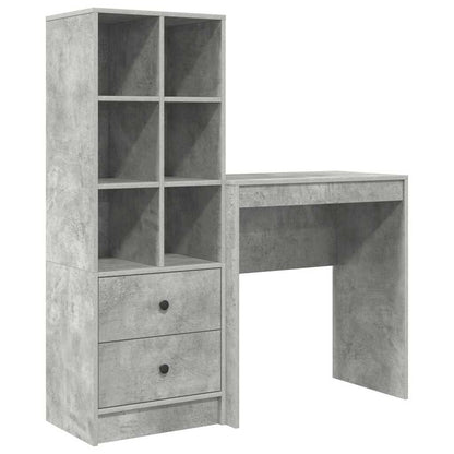 Bureau met lade 2 pcs Beton Grijs