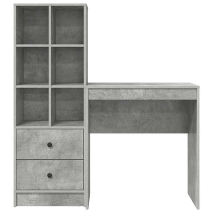 Bureau met lade 2 pcs Beton Grijs