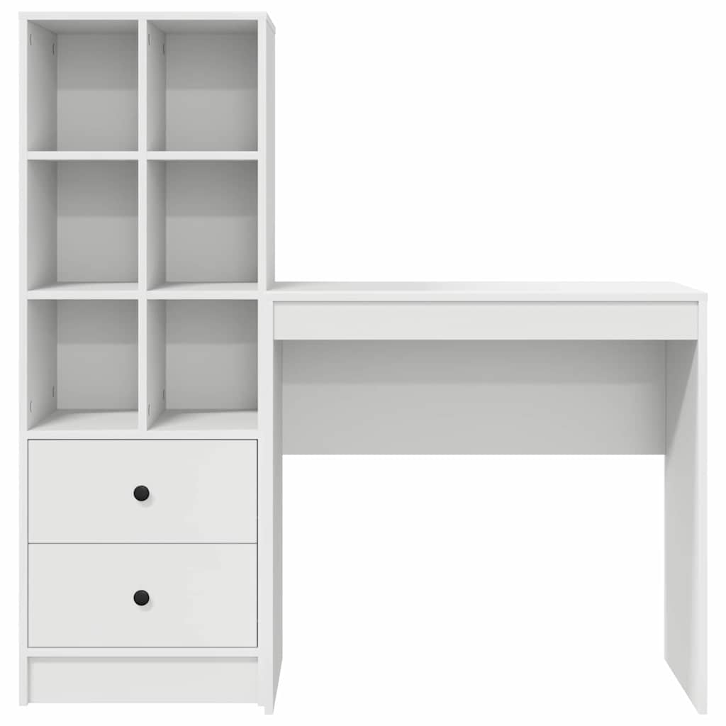 Bureau met lade 2 pcs Wit
