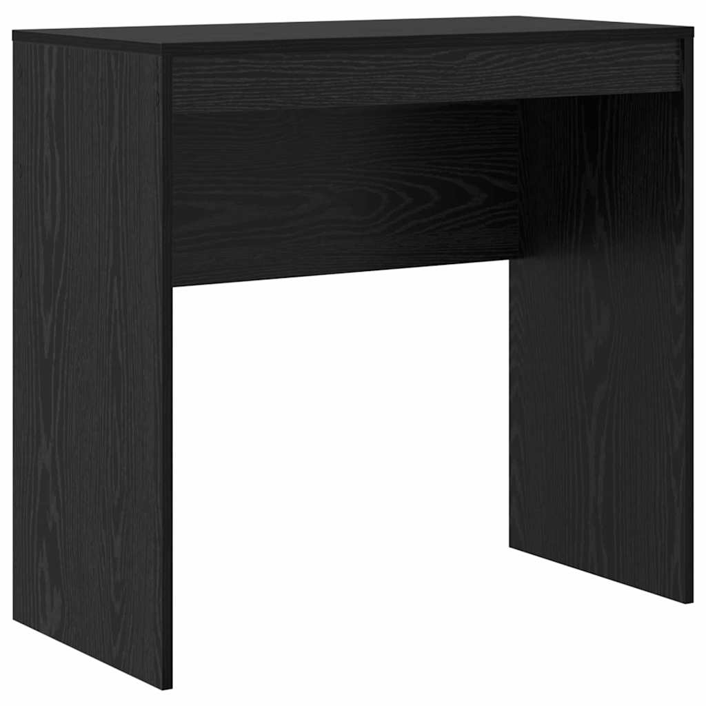 Bureau met lade 2 pcs Zwart Eiken
